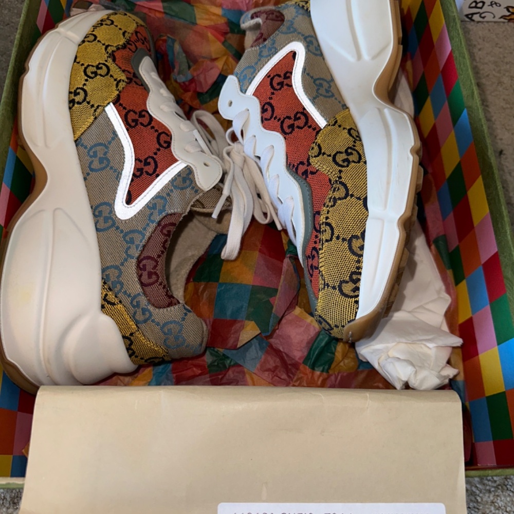Gucci Canvas sneakers 39.5 - Picture 2 of 5